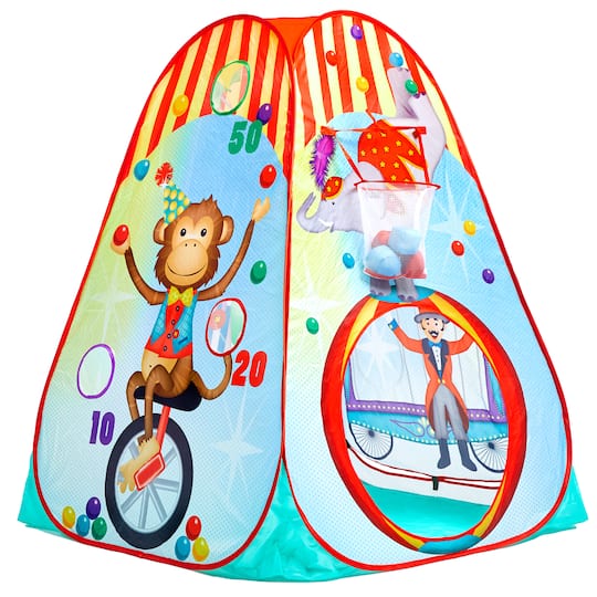 Fun2Give® Pop-It-Up® Circus Activity Play Tent with 4 Soft Balls